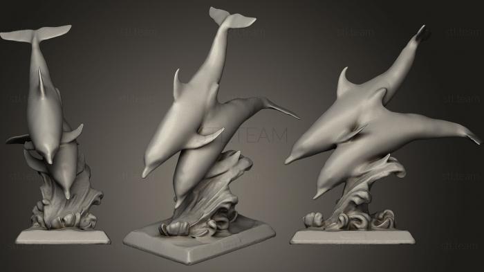 3D model Dolphin Sculpture (STL)